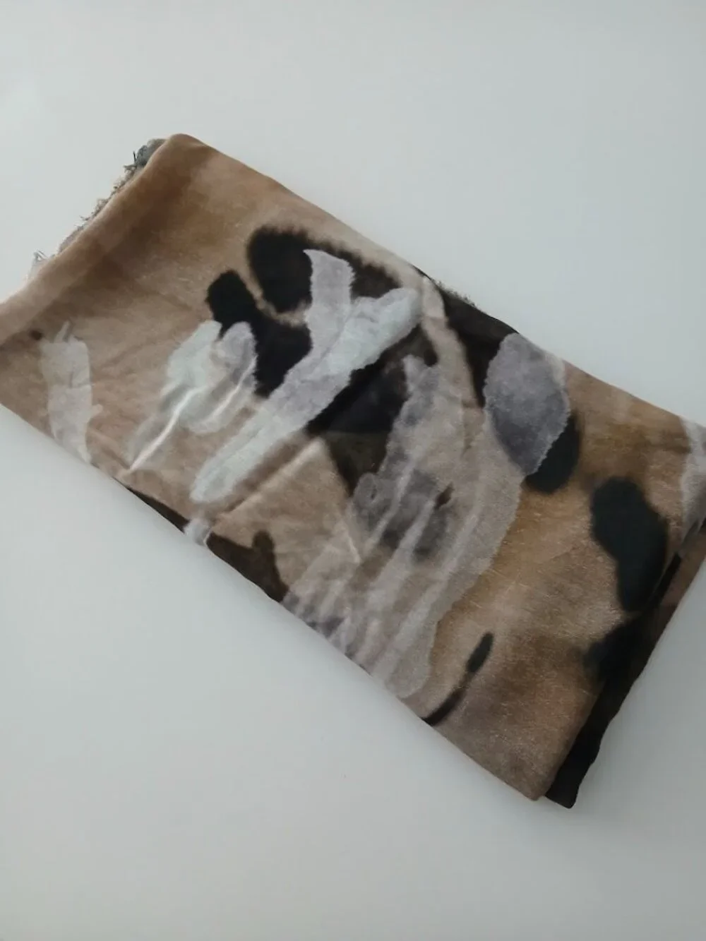 Scarf - Large Brown and Neutral Botanical Print